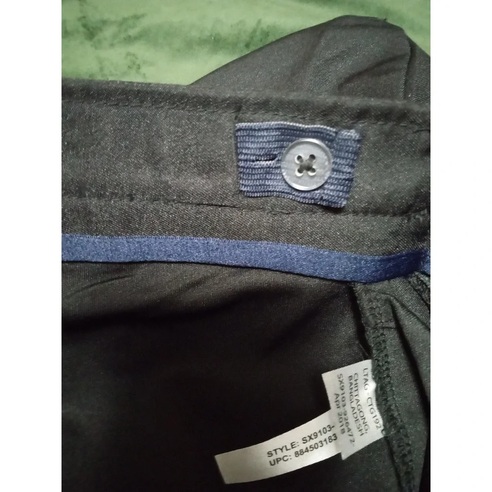 French Toast Girls Black Two-Tab Pleated Scooter Skort Adj.‎ Waist sz 20.5 Plus